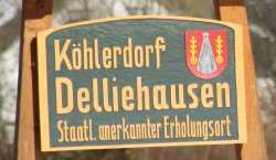 Ortsschild Köhlerdorf Delliehausen